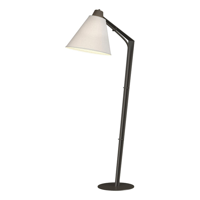 Hubbardton Forge 2013 Dark Smoke Natural Anna Shade (SF) Reach Floor Lamp