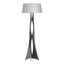 Hubbardton Forge 2013 Dark Smoke Natural Anna Shade (SF) Moreau Floor Lamp