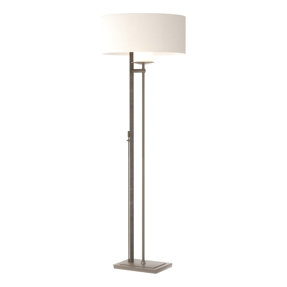 Hubbardton Forge 2011 Dark Smoke Natural Anna Shade (SF) Rook Floor Lamp