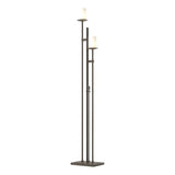 Hubbardton Forge 2011 Dark Smoke Opal Glass (GG) Rook Twin Floor Lamp