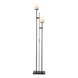 Hubbardton Forge 2011 Dark Smoke Opal Glass (GG) Rook Twin Floor Lamp