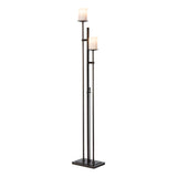 Hubbardton Forge 2011 Dark Smoke Opal Glass (GG) Rook Twin Floor Lamp