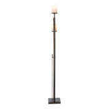 Hubbardton Forge 2011 Dark Smoke Opal Glass (GG) Rook Twin Floor Lamp