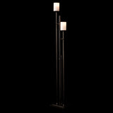 Hubbardton Forge 2011 Dark Smoke Opal Glass (GG) Rook Twin Floor Lamp