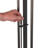 Hubbardton Forge 2011 Dark Smoke Opal Glass (GG) Rook Twin Floor Lamp