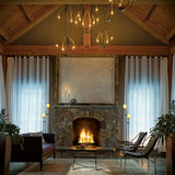 Hubbardton Forge 2011 Dark Smoke Opal Glass (GG) Rook Twin Floor Lamp