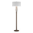 Hubbardton Forge 2012 Bronze Natural Anna Shade (SF) Brindille Floor Lamp