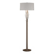 Hubbardton Forge 2012 Bronze Flax Shade (SE) Brindille Floor Lamp