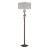Hubbardton Forge 2012 Bronze Flax Shade (SE) Brindille Floor Lamp