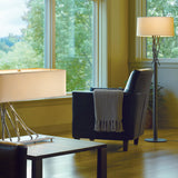 Hubbardton Forge 2012 Dark Smoke Natural Anna Shade (SF) Brindille Floor Lamp