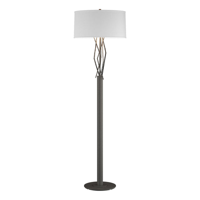 Hubbardton Forge 2012 Natural Iron Natural Anna Shade (SF) Brindille Floor Lamp