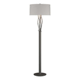 Hubbardton Forge 2012 Natural Iron Flax Shade (SE) Brindille Floor Lamp