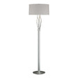 Hubbardton Forge 2012 Vintage Platinum Flax Shade (SE) Brindille Floor Lamp