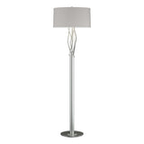 Hubbardton Forge 2012 Vintage Platinum Flax Shade (SE) Brindille Floor Lamp