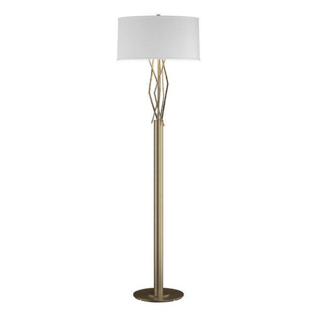 Hubbardton Forge 2012 Soft Gold Natural Anna Shade (SF) Brindille Floor Lamp