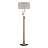 Hubbardton Forge 2012 Soft Gold Flax Shade (SE) Brindille Floor Lamp