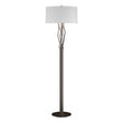 Hubbardton Forge 2012 Oil Rubbed Bronze Natural Anna Shade (SF) Brindille Floor Lamp