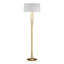 Hubbardton Forge 2012 Modern Brass Natural Anna Shade (SF) Brindille Floor Lamp