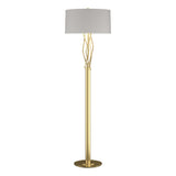 Hubbardton Forge 2012 Modern Brass Flax Shade (SE) Brindille Floor Lamp