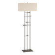 Hubbardton Forge 2013 Dark Smoke Flax Shade (SE) Cavaletti Floor Lamp