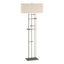 Hubbardton Forge 2013 Dark Smoke Flax Shade (SE) Cavaletti Floor Lamp