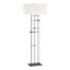 Hubbardton Forge 2013 Dark Smoke Natural Anna Shade (SF) Cavaletti Floor Lamp