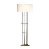 Hubbardton Forge 2013 Dark Smoke Natural Anna Shade (SF) Cavaletti Floor Lamp