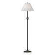 Hubbardton Forge 1998 Dark Smoke Natural Anna Shade (SF) Twist Basket Floor Lamp