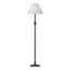 Hubbardton Forge 1998 Dark Smoke Natural Anna Shade (SF) Twist Basket Floor Lamp