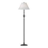 Hubbardton Forge 1998 Natural Iron Natural Anna Shade (SF) Twist Basket Floor Lamp