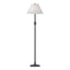 Hubbardton Forge 1998 Natural Iron Natural Anna Shade (SF) Twist Basket Floor Lamp