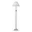 Hubbardton Forge 1998 Vintage Platinum Natural Anna Shade (SF) Twist Basket Floor Lamp