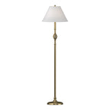 Hubbardton Forge 1998 Modern Brass Natural Anna Shade (SF) Twist Basket Floor Lamp