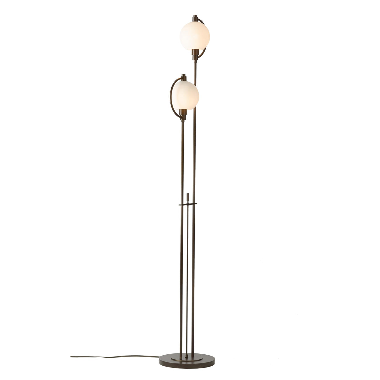 Hubbardton Forge 2015 Bronze Opal Glass (GG) Pluto Floor Lamp
