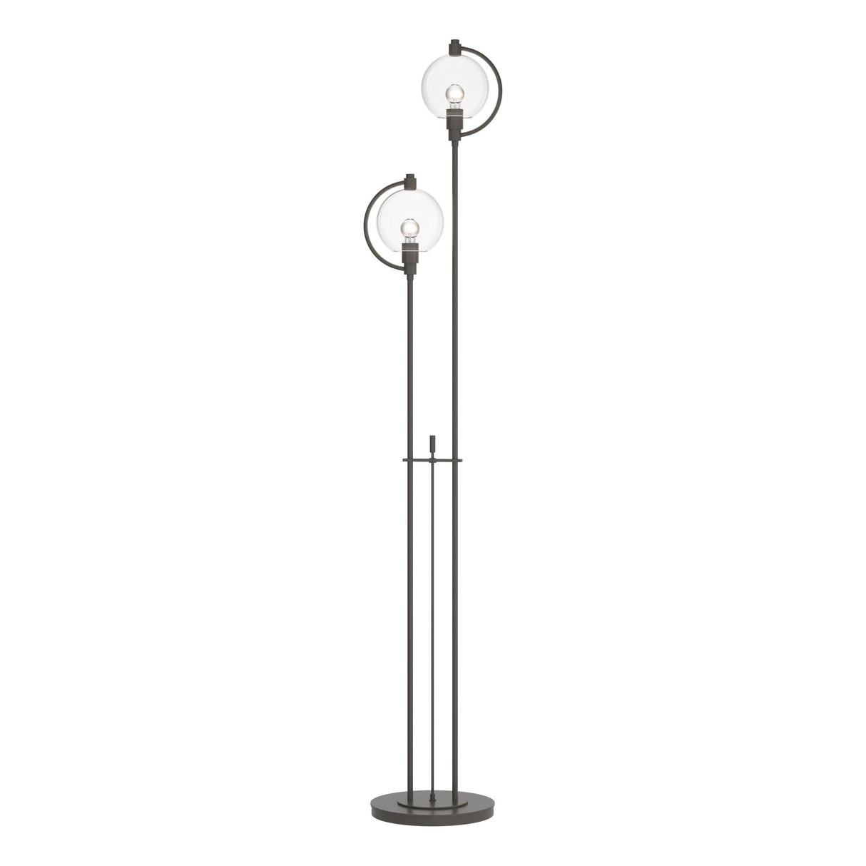 Hubbardton Forge 2015 Dark Smoke Clear Glass (ZM) Pluto Floor Lamp