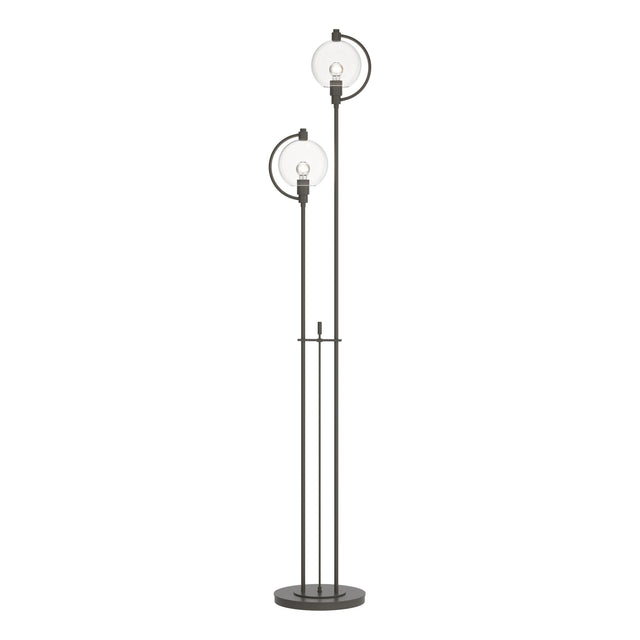 Hubbardton Forge 2015 Dark Smoke Clear Glass (ZM) Pluto Floor Lamp
