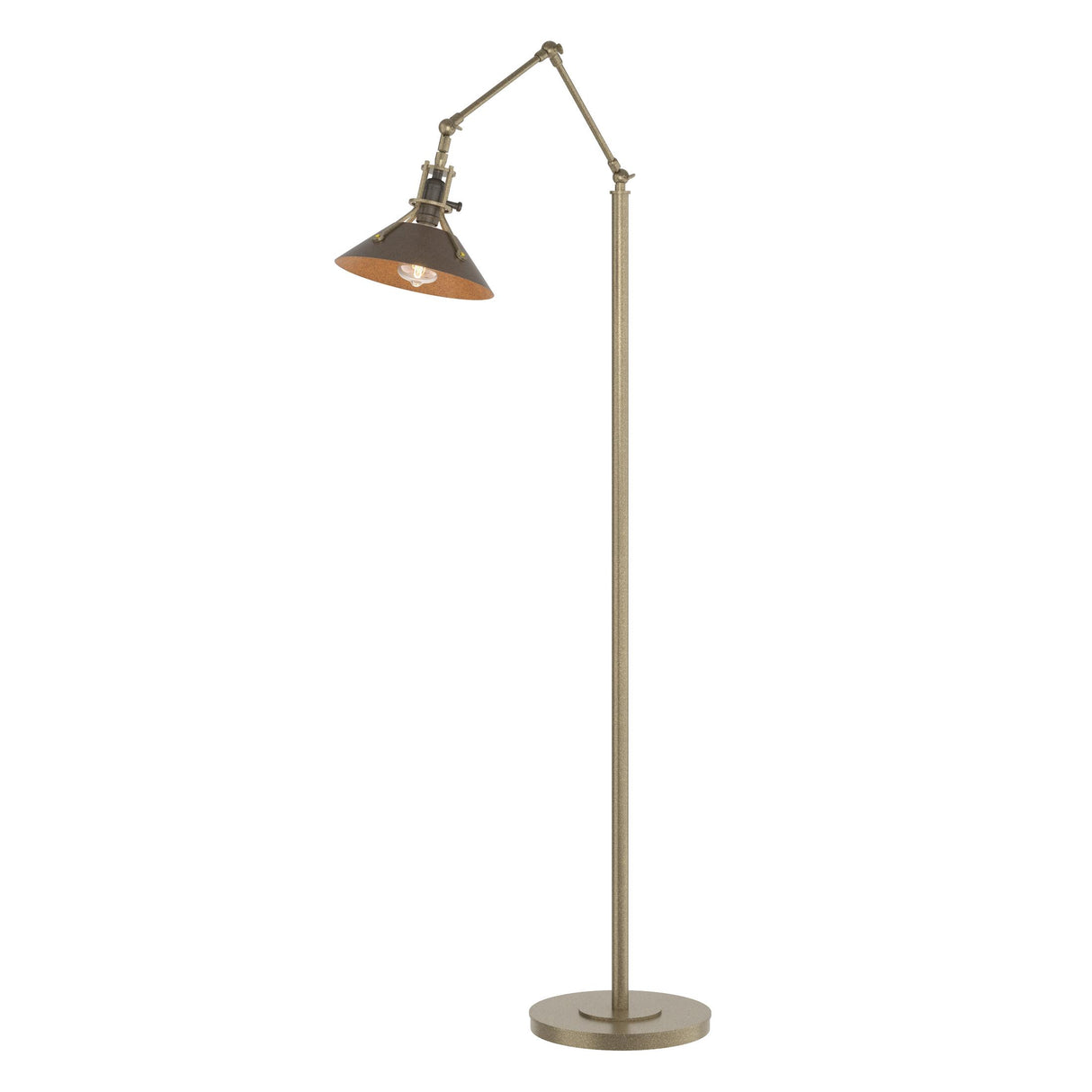 Hubbardton Forge 2015 Soft Gold Bronze Henry Floor Lamp