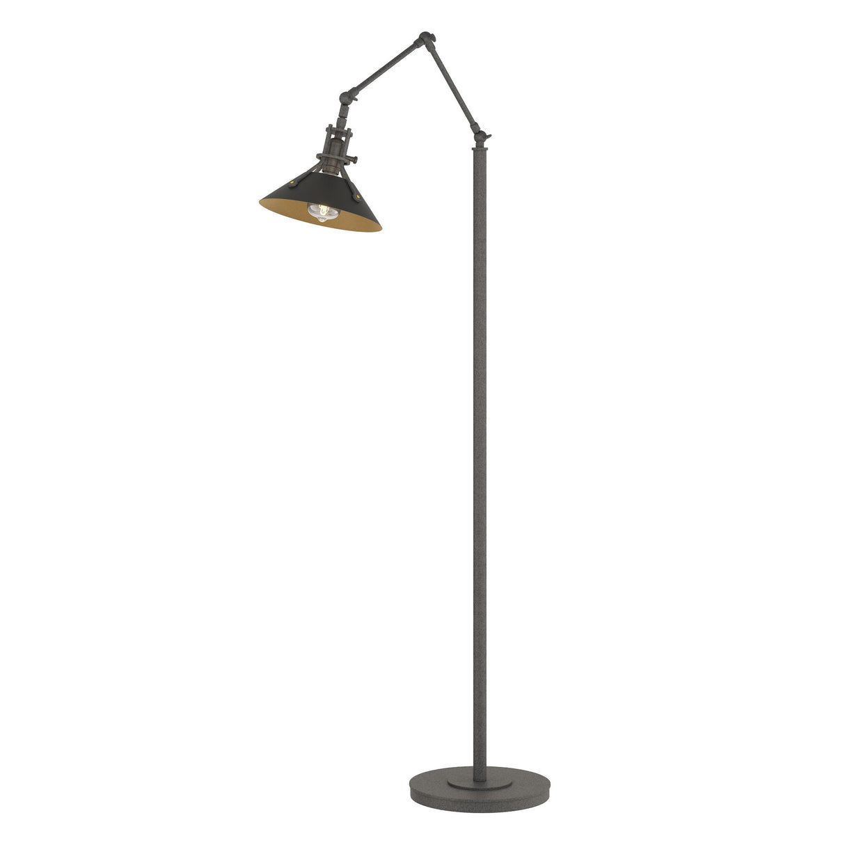 Hubbardton Forge 2015 Natural Iron Black Henry Floor Lamp