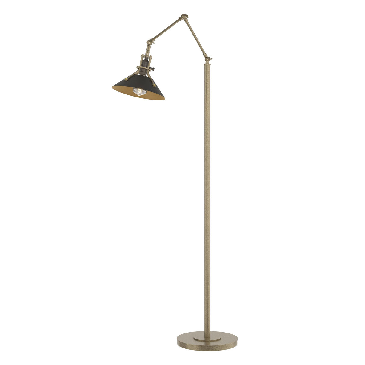 Hubbardton Forge 2015 Soft Gold Black Henry Floor Lamp