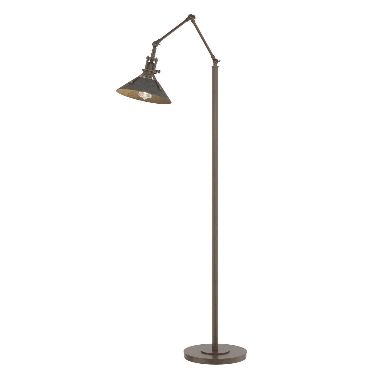 Hubbardton Forge 2015 Bronze Natural Iron Henry Floor Lamp