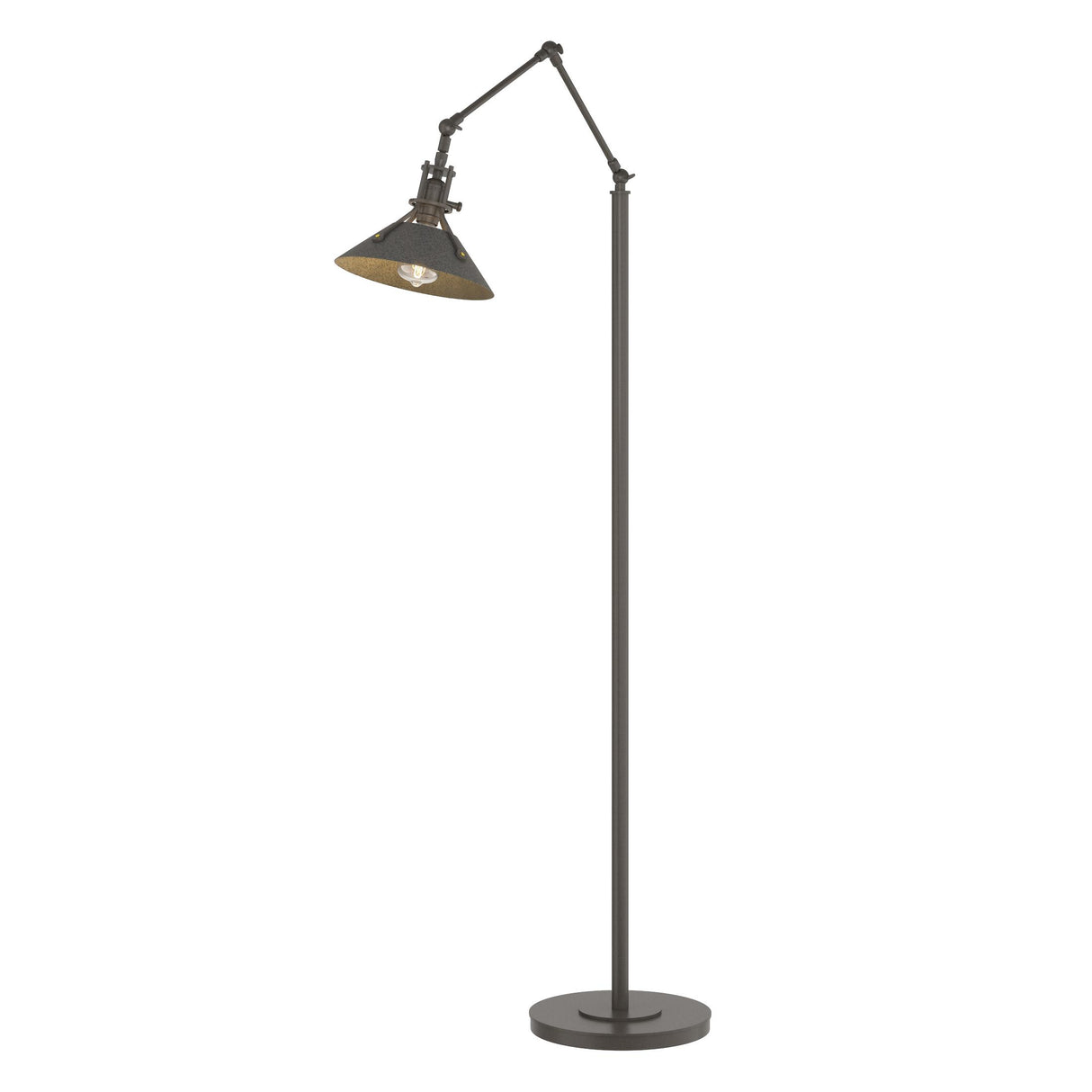 Hubbardton Forge 2015 Dark Smoke Natural Iron Henry Floor Lamp