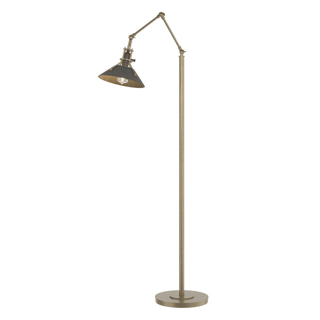 Hubbardton Forge 2015 Soft Gold Natural Iron Henry Floor Lamp