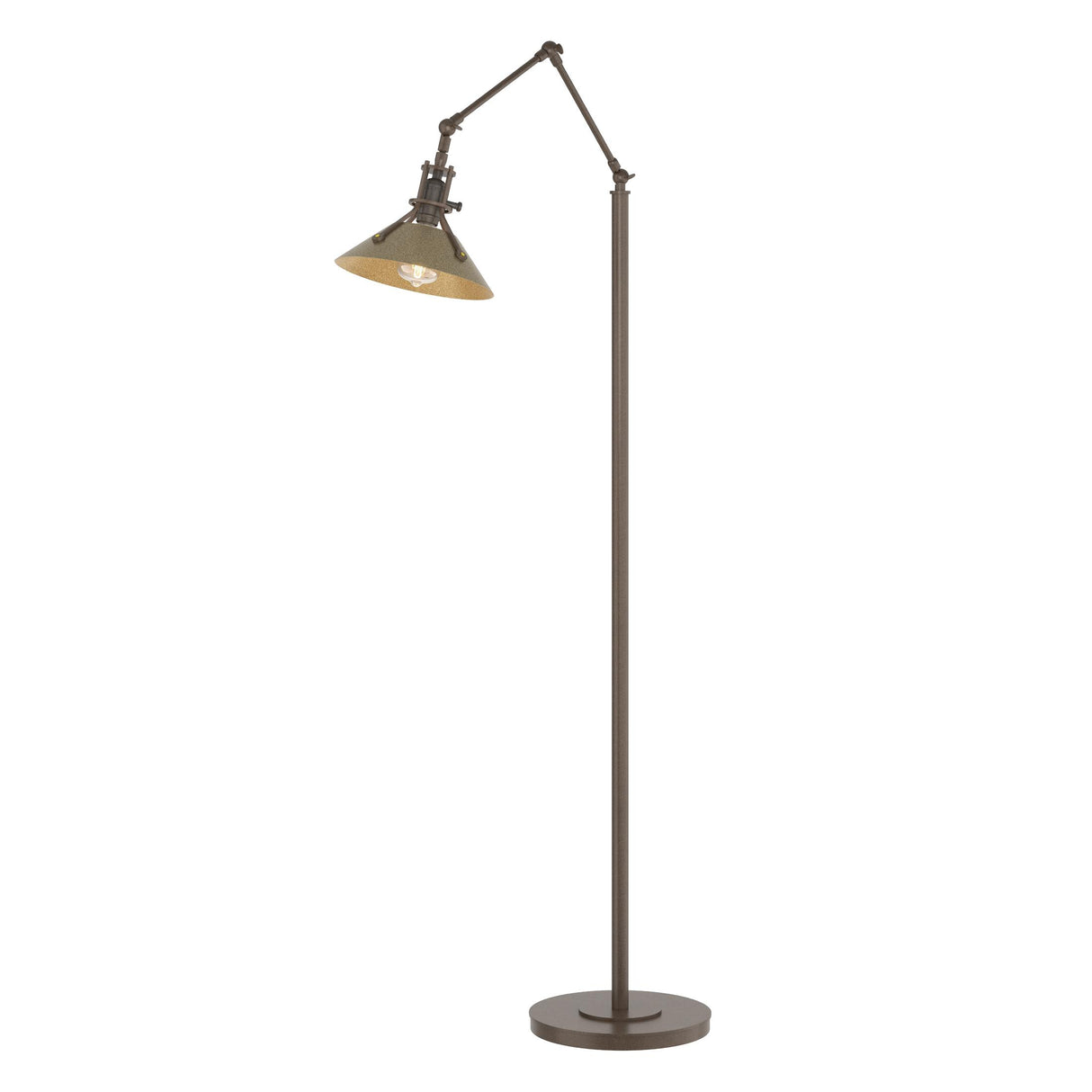 Hubbardton Forge 2015 Bronze Soft Gold Henry Floor Lamp