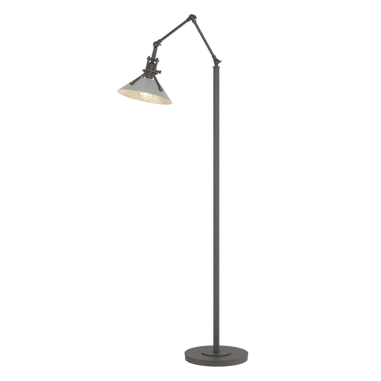 Hubbardton Forge 2015 Natural Iron Vintage Platinum Henry Floor Lamp