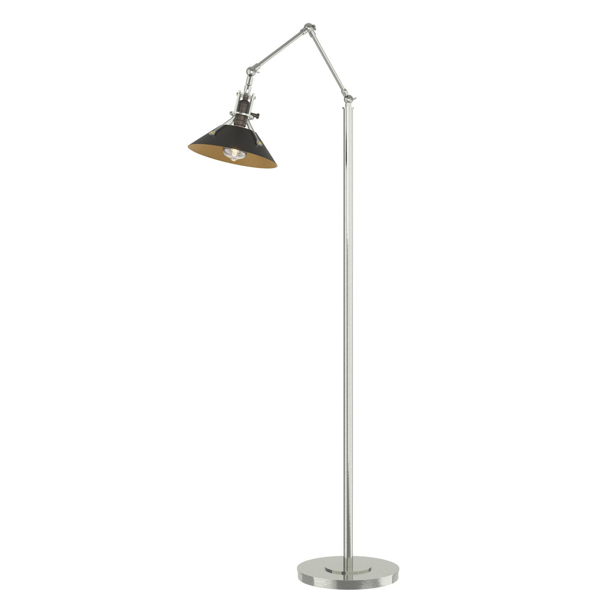 Hubbardton Forge 2015 Sterling Black Henry Floor Lamp