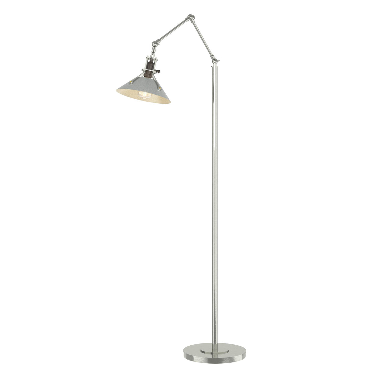 Hubbardton Forge 2015 Sterling Vintage Platinum Henry Floor Lamp