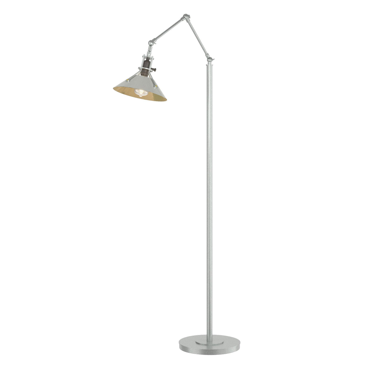 Hubbardton Forge 2015 Vintage Platinum Sterling Henry Floor Lamp