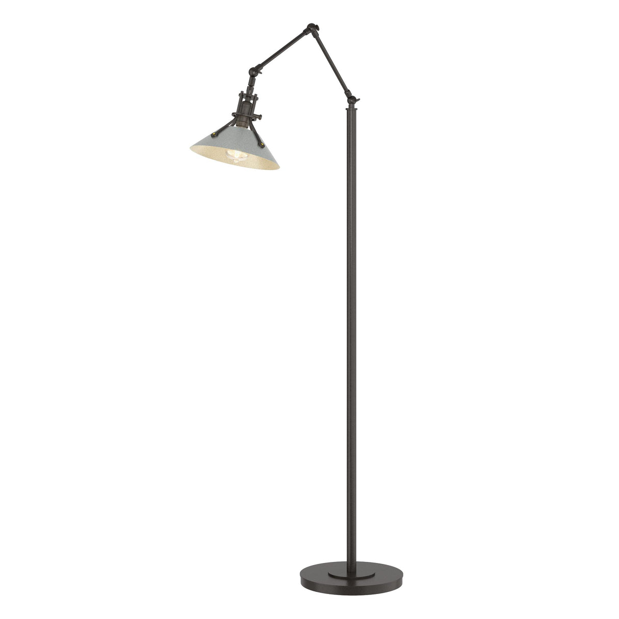 Hubbardton Forge 2015 Oil Rubbed Bronze Vintage Platinum Henry Floor Lamp