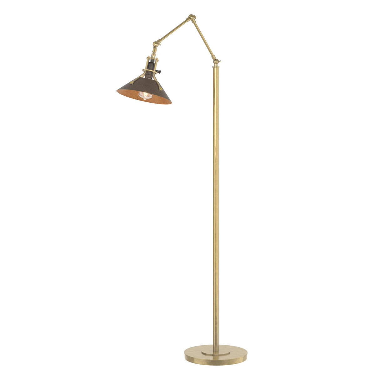 Hubbardton Forge 2015 Modern Brass Bronze Henry Floor Lamp