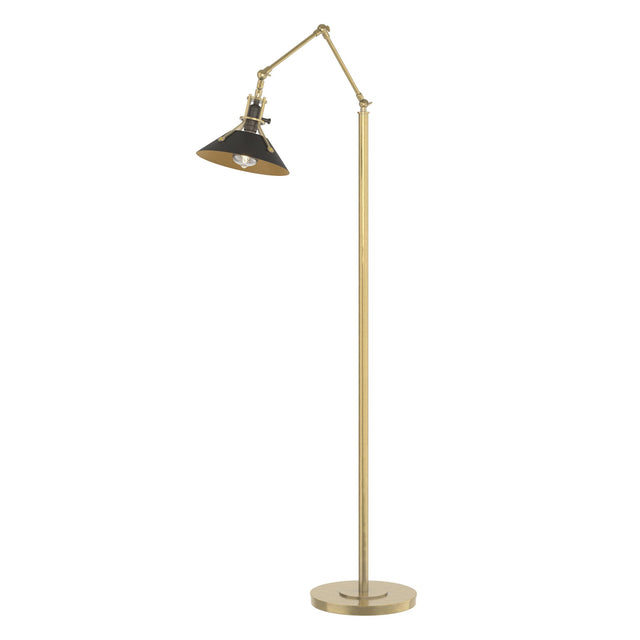 Hubbardton Forge 2015 Modern Brass Black Henry Floor Lamp